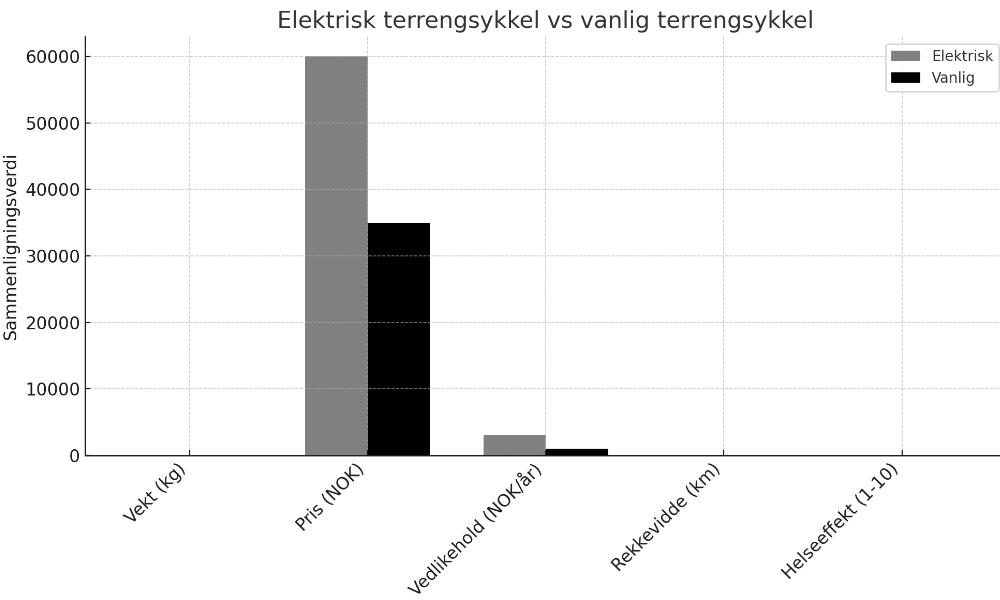 Elektrisk terrengsykkel eller vanlig terrengsykkel