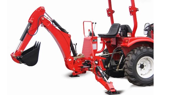 Hydraulisk gravearm til traktor