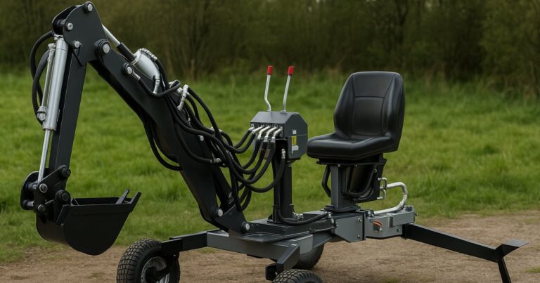 Minigraver for ATV med 360 grader svingradius