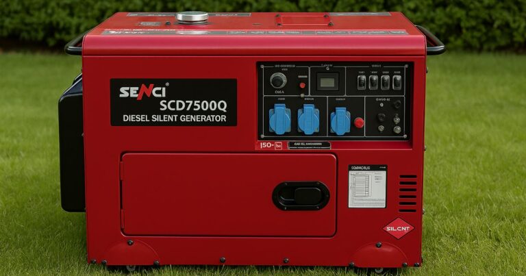 SENCI Silent SC7500Q Dieselaggregat 4,8 KW 1-fase