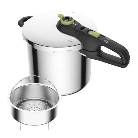 Tefal - Secure Trendy trykkoker m/dampkurv 8L