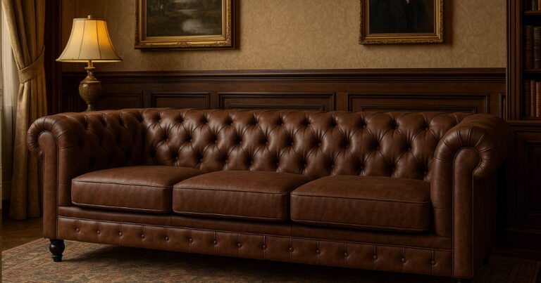 Chesterfield Lyx 3-seter Dyp sofa