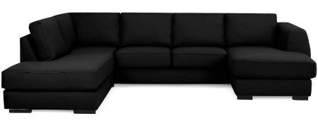 Optus 4-seters Venstrevendt U-formet Sofa med Divan