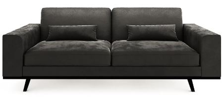 Scandinavian Choice Copenhagen 3-seters Fløyelssofa