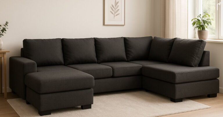 Scandinavian Choice Ocean 4-seters Høyrevendt U-formet Sofa med Divan