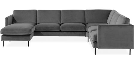 Teodin Hjørnesofa med Divan Venstre Fløyel