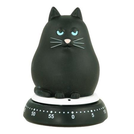 Bengt Ek - Mekanisk timer katt svart