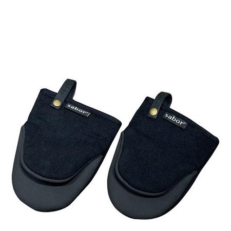 Sabor - Home grytehanske 18x14 cm 2 stk svart