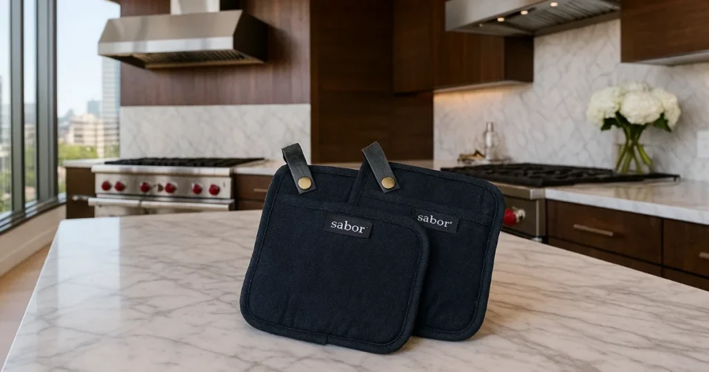 To grytekluter på kjøkkenbenk