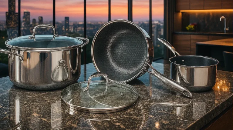 Hexclad - Hybrid sett 3 gryter + 3 lokk