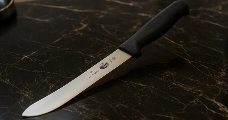 Victorinox - Fibrox slaktekniv buet 18 cm svart