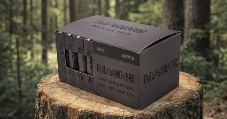 Magne AAA alkaliske batterier