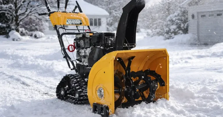 Test av Snøfreser med belter 66 cm arbeidsbredde 252cc motor