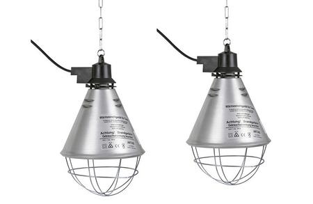 Varmelampe med 2,5 meter kabel