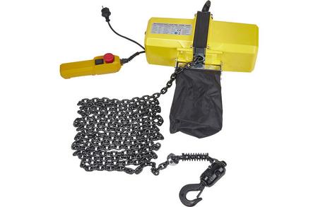 Talje med kjetting 230V, 500 kg og 6 m løft