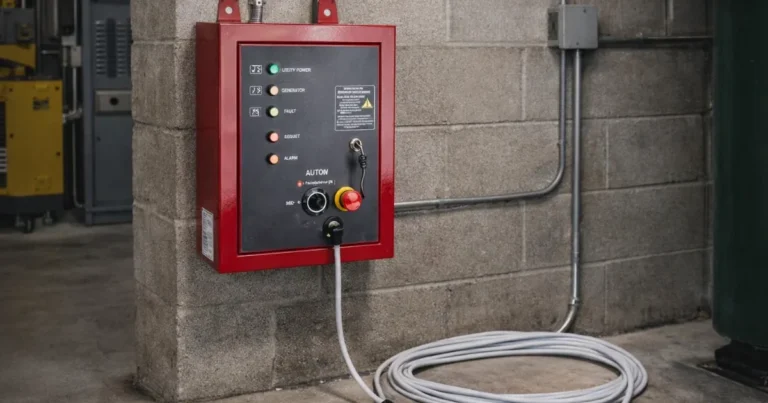 Test av ATS-boks for SC4500I aggregat