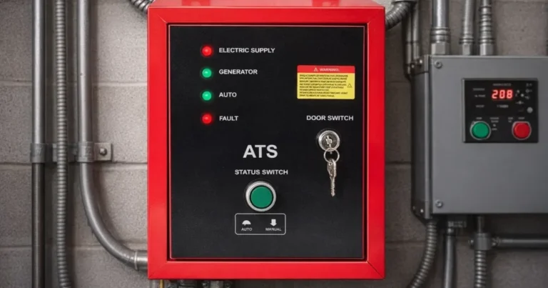 Test av ATS-boks til 3-faset generator