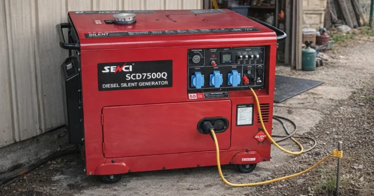 Test av Dieselaggregat 4,8 KW 1-fase