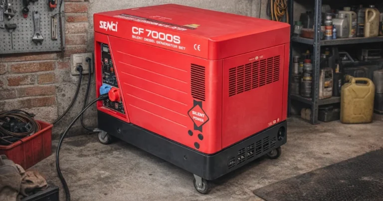 Test av Dieselaggregat CF7000S 7 kW 3-fase