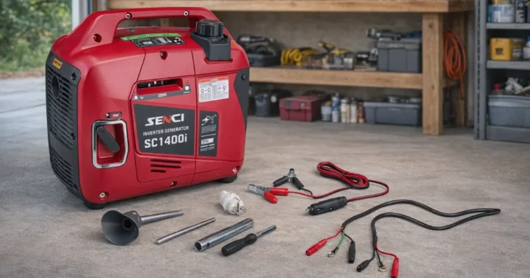Test av Inverteraggregat bensin SC1400i 1,2 kW 1-fase