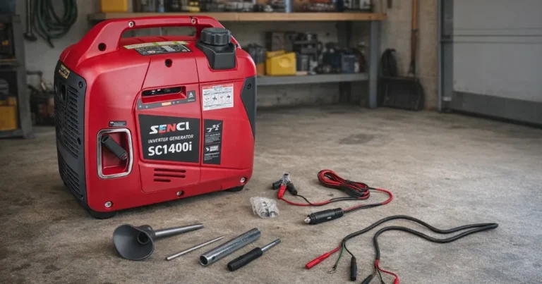 Test av Inverteraggregat bensin SC1400i 1,2 kW 1-fase