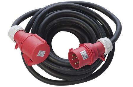 Forlengelseskabel 400V, 32A, 10 meter