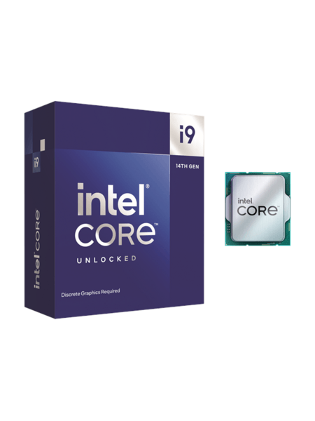 Intel Core i9-14900KF Raptor Lake-S Prosessor/CPU - 24 kjerner - 3.2 GHz - Intel LGA1700 - Intel Boxed (uten kjøler)