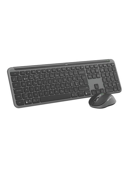 Logitech Signature Slim Combo MK950 - Graphite - Tastatur & Mussett - Nordisk - Grå