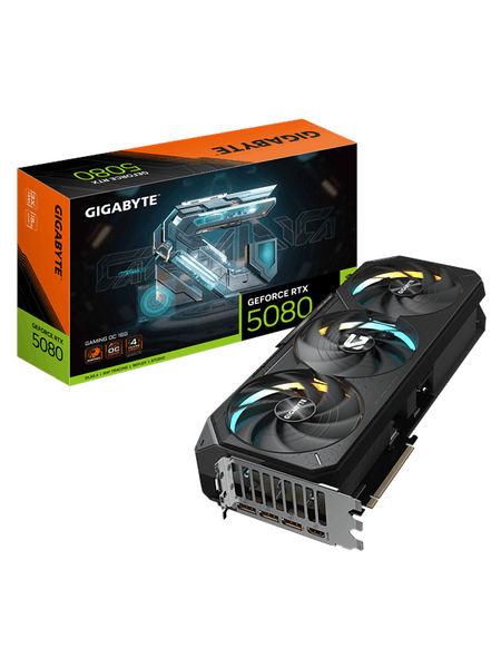 GIGABYTE GeForce RTX 5080 GAMING OC - 16GB GDDR7 RAM - Grafikkort