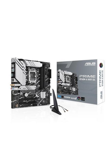 ASUS PRIME B760M-A WIFI D4 (V2) Hovedkort - Intel B760 - Intel LGA1700 - DDR4 RAM - Micro-ATX