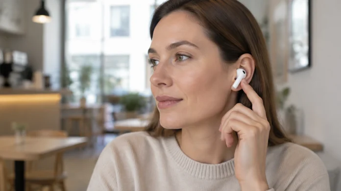 test-av-airpods-4-med-aktiv-stoyreduksjon Test av AirPods 4 med aktiv støyreduksjon