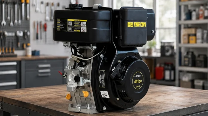 test-av-dieselmotor-d440fda-10hp-441cc-loncin Test av Dieselmotor D440FDA 10HP 441cc Loncin