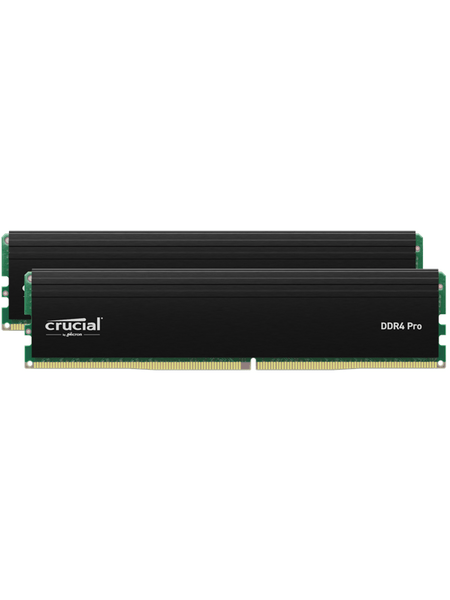 Crucial PRO DDR4-3200 - 32GB - CL22 - Dual Channel (2 pcs) - Intel XMP - Svart