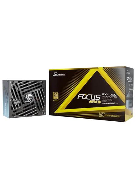 Seasonic FOCUS GX-1000 Strømforsyning (PSU) - 1000 Watt - 135 mm - ATX 3.1 - 80 Plus Gold sertifisert