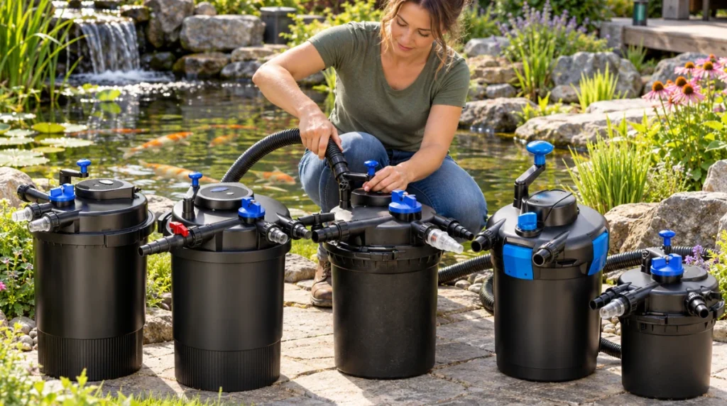 Beste trykkfilter for dammer test