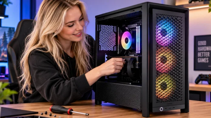 test-av-corsair-frame-4000d-rs-argb-kabinett Test av Corsair Frame 4000D RS ARGB - Kabinett - Miditower - Svart