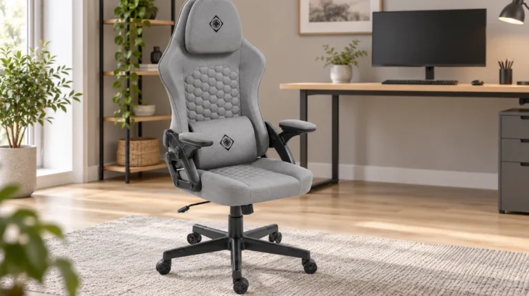 Test av Deltaco DC130 Gaming Gamingstol - Grå - Stoff