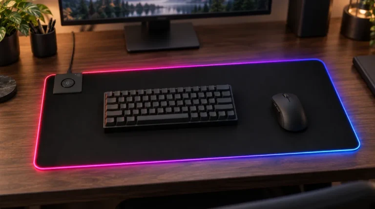 Test av Deltaco GAMING XL RGB-musematte med integrert Qi Trådløs lading