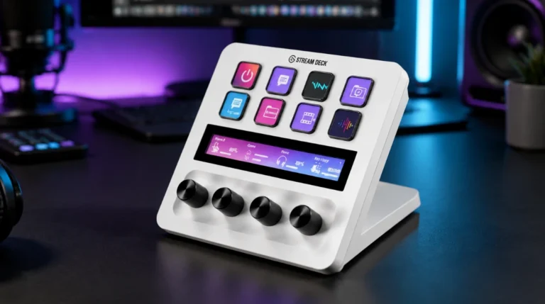 Test av Elgato Stream Deck + - Hvit