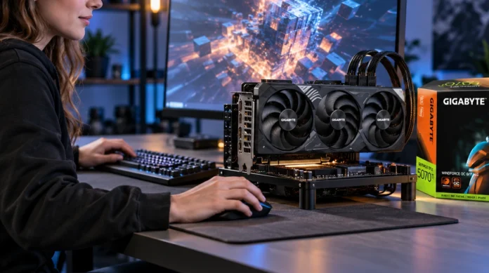 test-av-gigabyte-geforce-rtx-5070-ti-windforce-3-oc Test av GIGABYTE GeForce RTX 5070 Ti WindForce 3 OC - 16GB GDDR7 RAM - Grafikkort