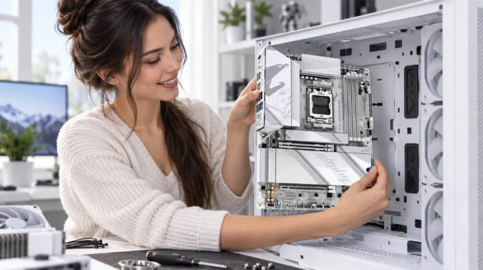 test-av-gigabyte-x870-aorus-elite-x3d-ice-hovedkort Test av GIGABYTE X870 AORUS ELITE X3D ICE Hovedkort - AMD X870 - AMD AM5 - DDR5 RAM - ATX