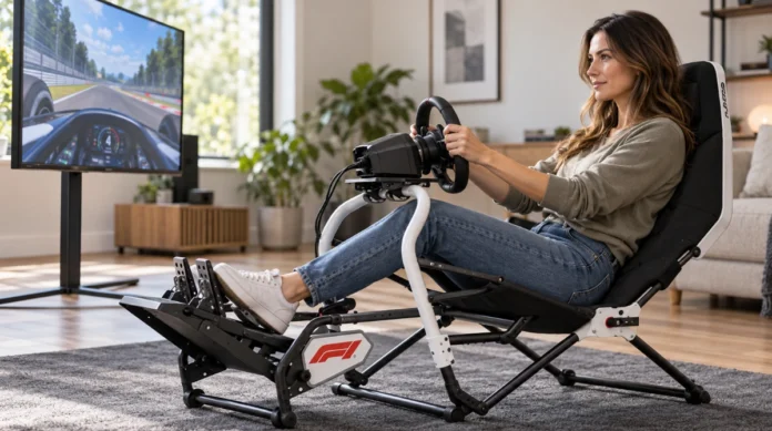 test-av-playseat-challenge-dd-f1-edition-rattesimulatorcockpit Test av Playseat Challenge DD - F1® Edition Rattesimulatorcockpit - Svart