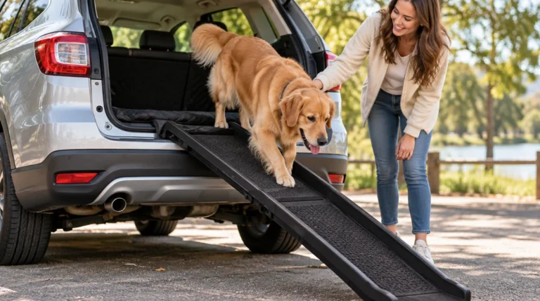 Test av Dogman Sammenleggbar hunderampe 156cm