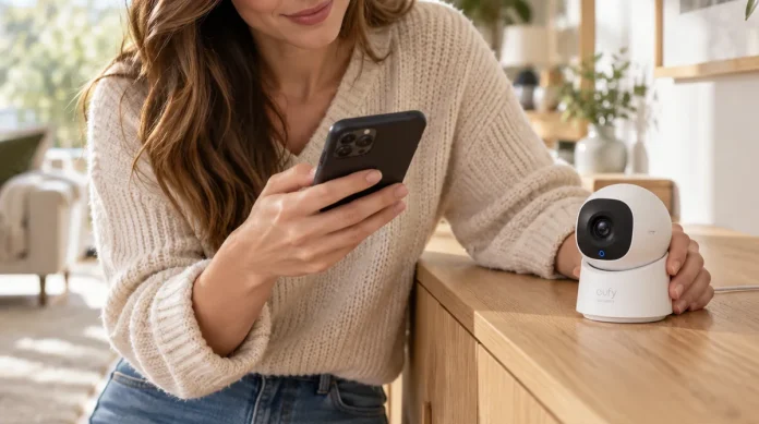 test-av-eufy-innendors-sikkerhetskamera-c220-hvit Test av Eufy Innendørs sikkerhetskamera C220 Hvit